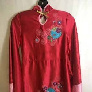 Girls Pink Kimono 3 piece Geisha Costume 8-10 NWOT